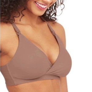 SPANX Bra-llelujah! Mama Nursing Racerback Wrap Bra Cafe Au Lait Size Large NWT